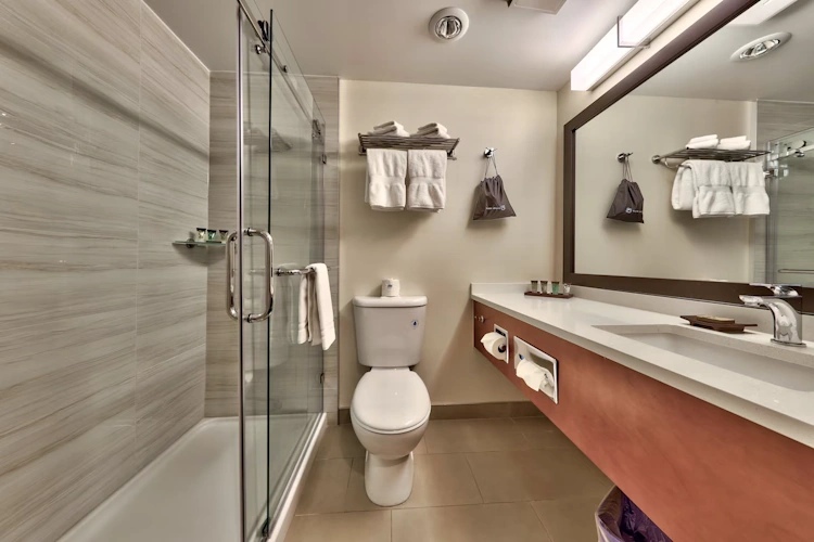 sun peaks lodge kamer badkamer.webp