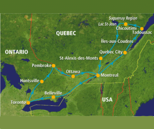 Klik op de afbeelding voor een vergroting Autoreis Canada Trails of Modern Explorers