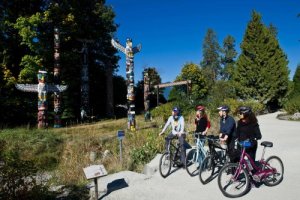 Grote fietstocht door Vancouver