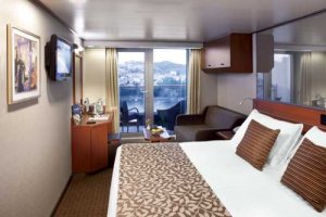 Holland America Line ms Nieuw Amsterdam buitenhut met balkon