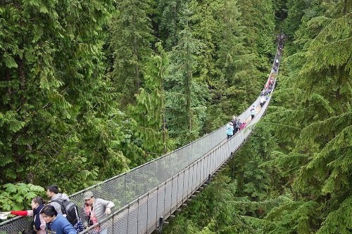 Klik op de afbeelding voor een vergroting Capilano hangbrug