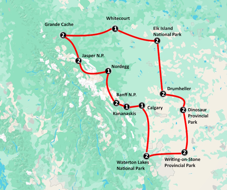 Camperrondreis Canada - Mountains, Badlands & Dinosaurs